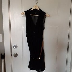 H&M Black Belted Dress
